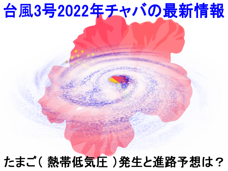 2022年の台風3号チャバ最新情報