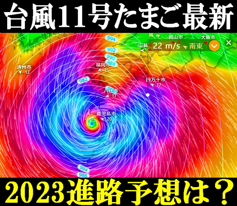 台風11号たまご最新情報