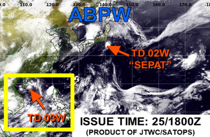 米軍jtwc2025年6月26日の午前3時の衛星画像