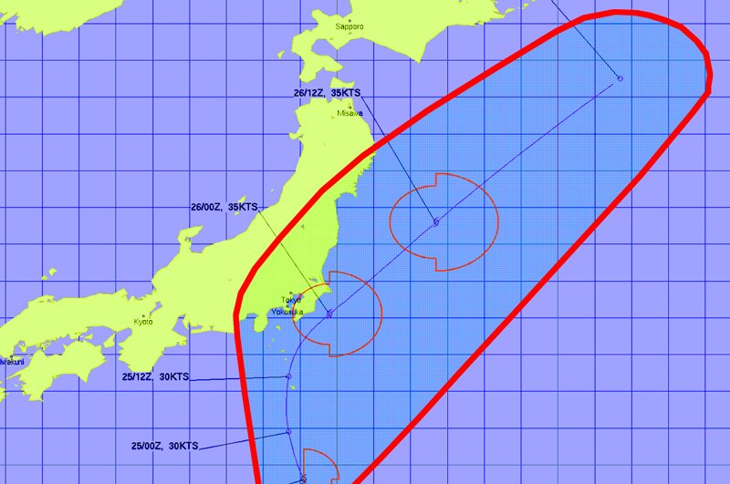 米軍jtwc台風2号2025進路予想図